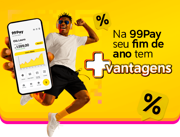 Na 99Pay seu fim de ano tem vantagens