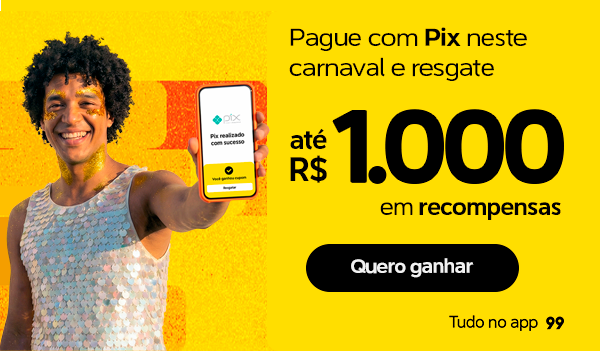 Pague com Pix neste carnaval e resgate até R$1.000