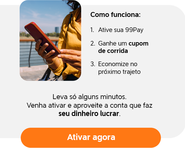 Pagar corridas com a 99Pay vale mais